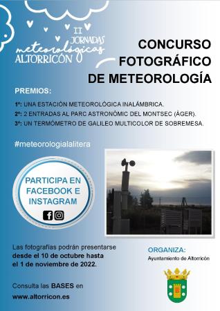 Imagen CONCURSO FOTOGRÁFICO DE METEOROLOGÍA. II JORNADAS METEOROLÓGICAS ALTORRICÓN