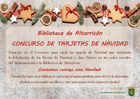 Imagen CONVOCADO EL CONCURSO DE TARJETAS NAVIDEÑAS DE ALTORRICÓN 2022