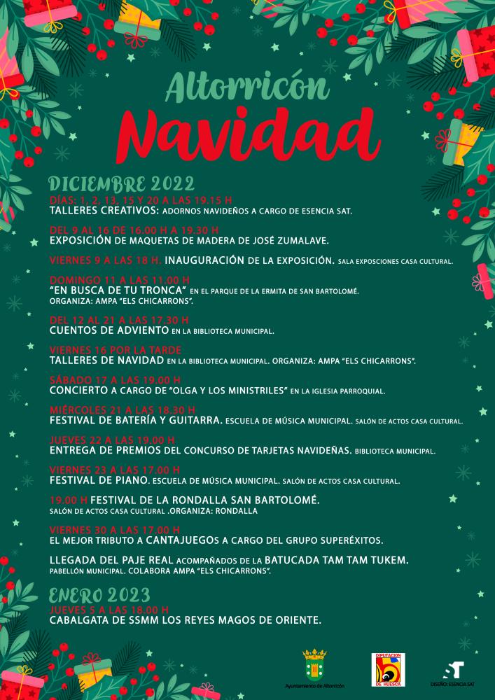 Imagen PROGRAMACIÓN ACTIVIDADES DE NAVIDAD ALTORRICÓN 2022-2023