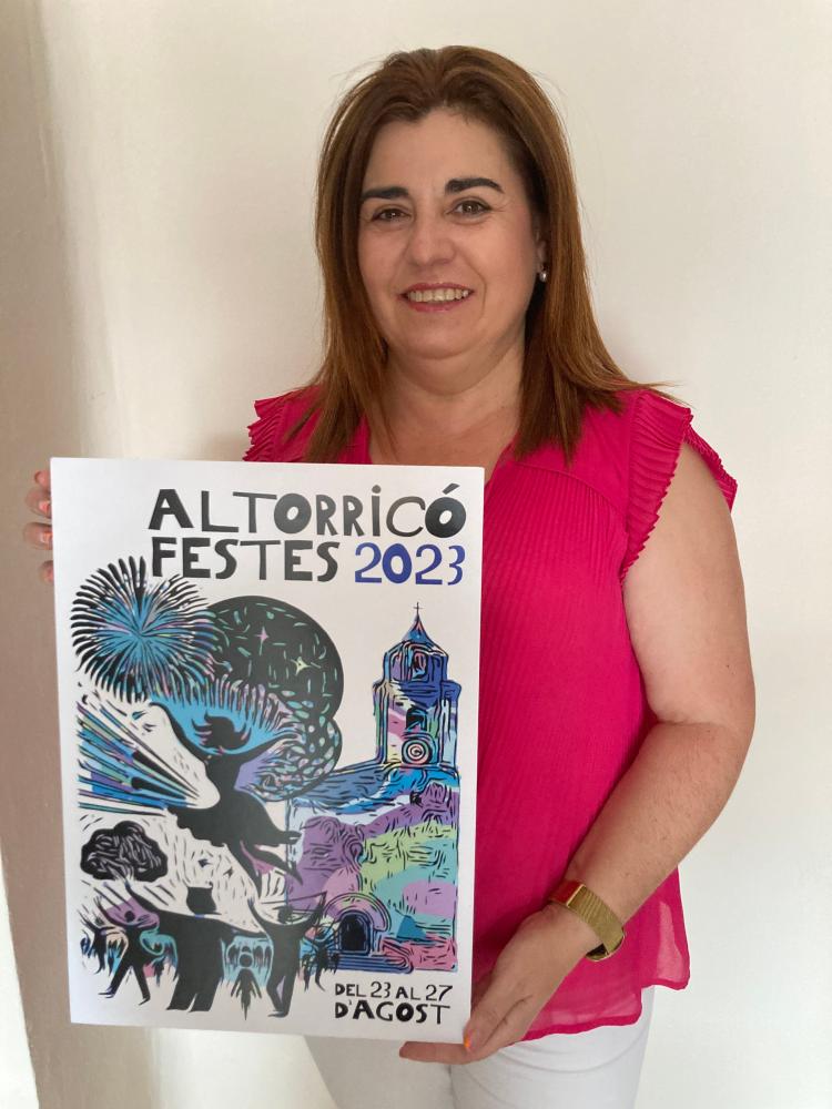 Imagen “PAISAJE FESTIVO” DE  JOSÉ LUIS PULIDO CALVO, ES EL CARTEL GANADOR DE LAS FIESTAS MAYORES ALTORRICÓN 2023.