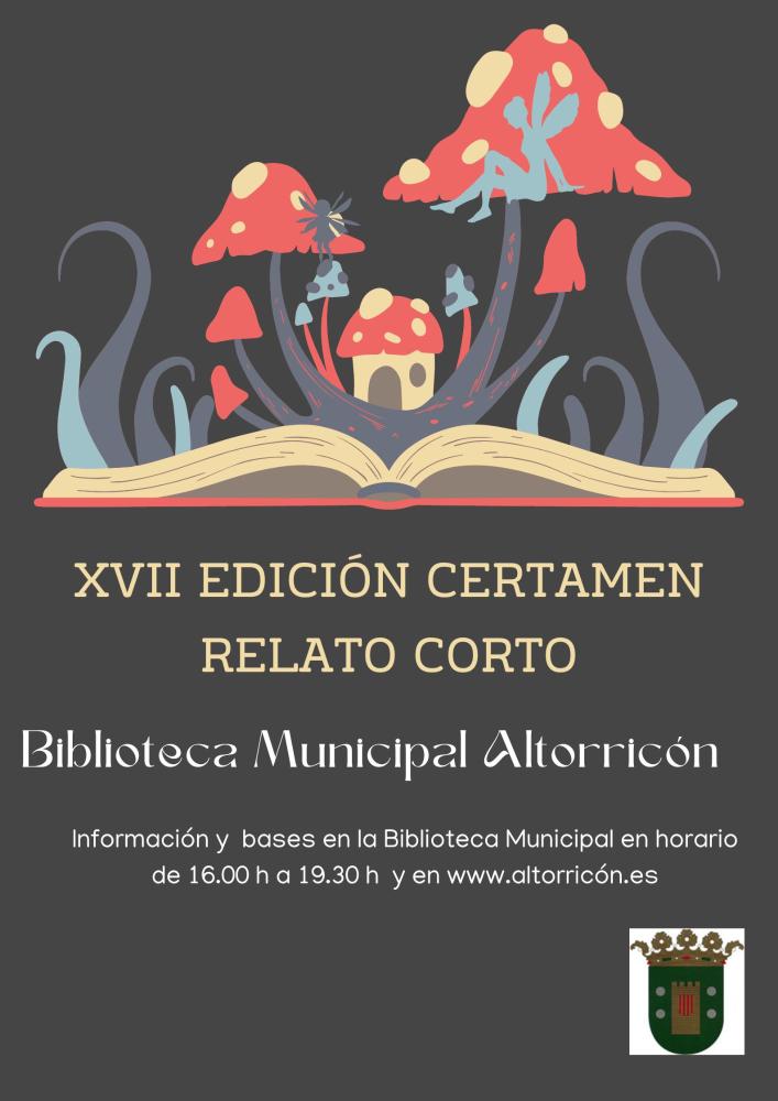 Imagen Convocatoria bases XVII Certamen de Relato Biblioteca Altorricón.