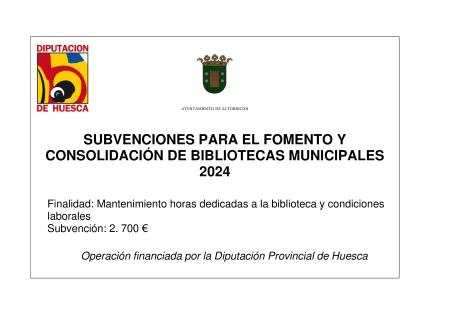 Imagen SUBVENCIÓN PARA FOMENTO Y CONSOLIDACIÓN DE BIBLIOTECAS MUNICIPALES 2024