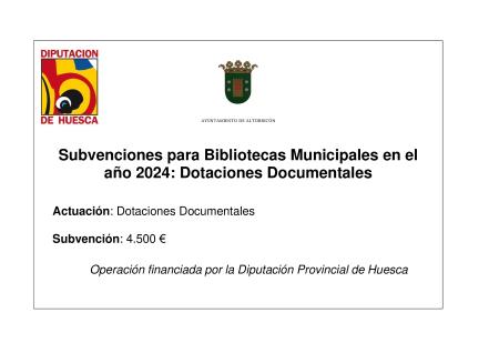 Imagen SUBVENCIONES PARA BIBLIOTECAS MUNICIPALES EN EL AÑO 2024: DOTACIONES...