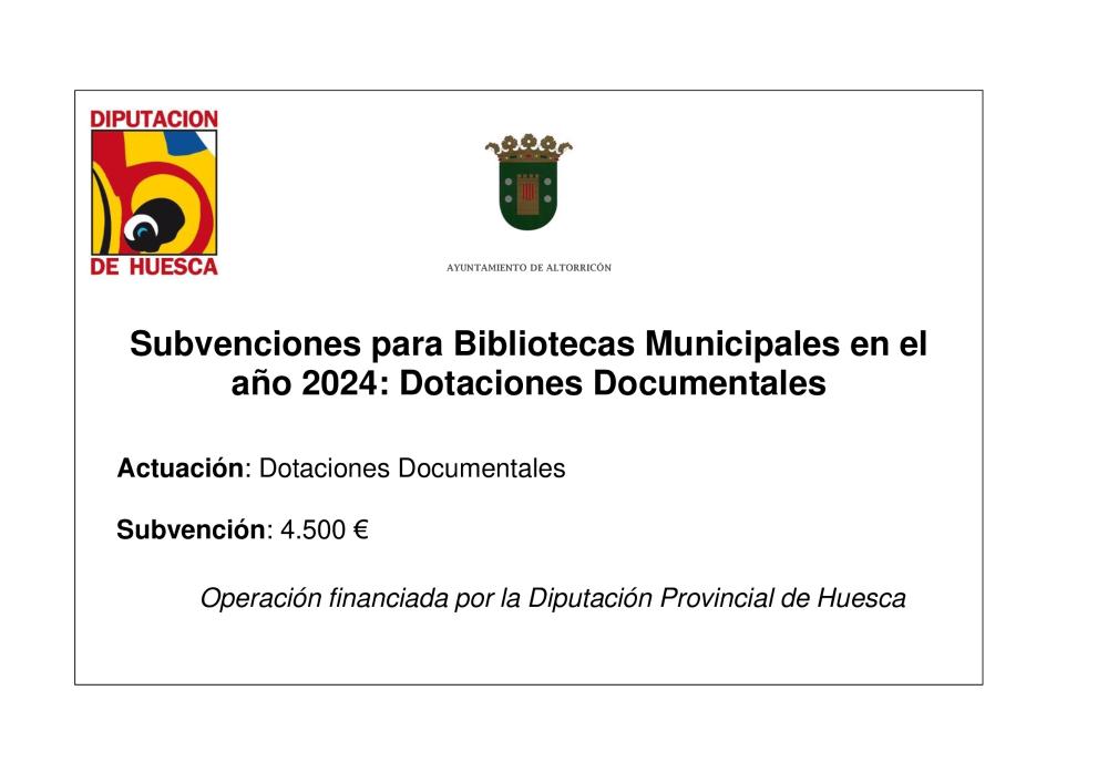 Imagen SUBVENCIONES PARA BIBLIOTECAS MUNICIPALES EN EL AÑO 2024: DOTACIONES DOCUMENTALES