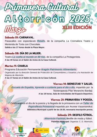 Imagen PRIMAVERA CULTURAL. MARZO 2025.