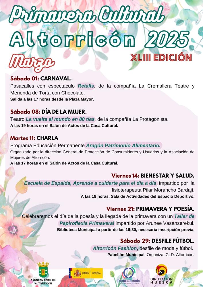 Imagen PRIMAVERA CULTURAL. MARZO 2025.