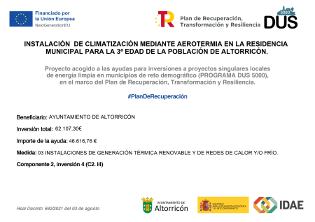 Imagen PROGRAMA DUS 5000 AEROTERMIA RESIDENCIA