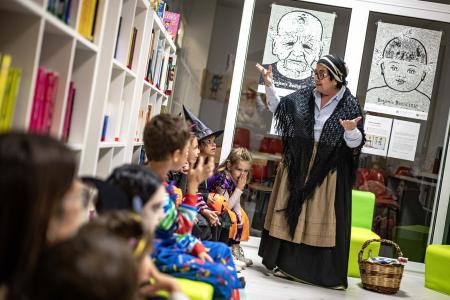 Imagen VISITA DE LA CASTAÑERA Y CONCURSO DE CALABAZAS DECORADAS