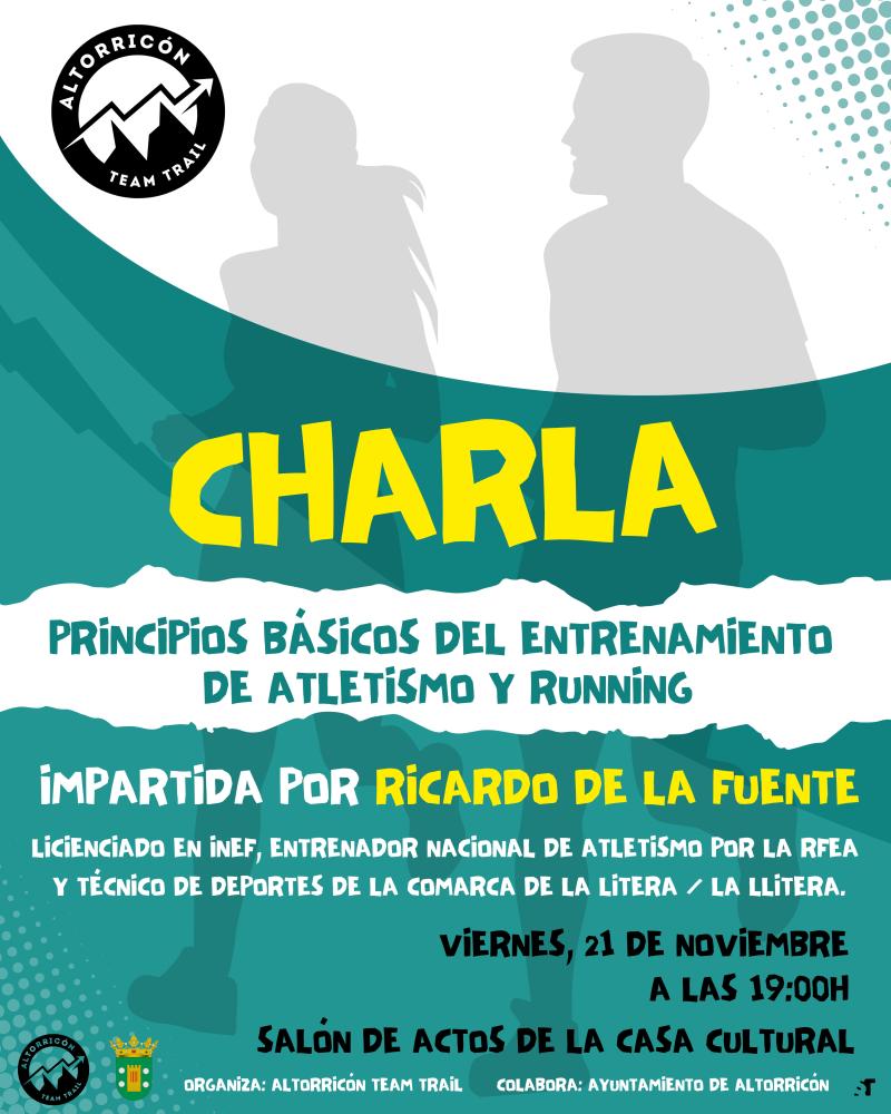 Imagen CHARLA “PRINCIPIOS BÁSICOS DEL ENTRENAMIENTO DE ATLETISMO Y RUNNING”