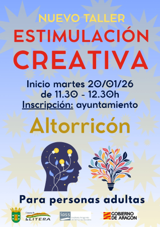 Imagen TALLER DE ESTIMULACIÓN CREATIVA
