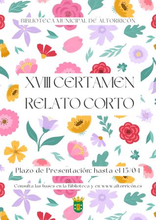 Imagen XVIII CERTAMEN RELATO CORTO ALTORRICÓN