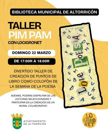 Imagen TALLER DE PUNTOS DE LIBRO CON LOCIGRONET