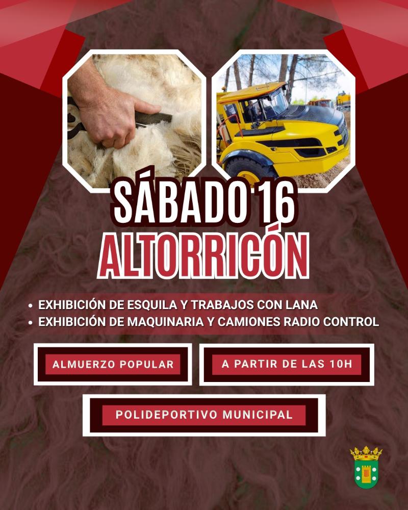 Imagen EXHIBICIÓN DE ESQUILA Y TRABAJOS CON LANA Y EXHIBICIÓN DE MAQUINARIA RADIO CONTROL