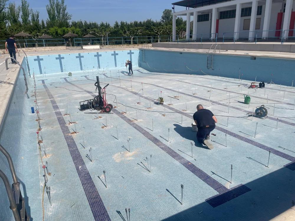 Imagen TRABAJOS FINALIZADOS EN EL VASO DE LA PISCINA MUNICIPAL DE VERANO