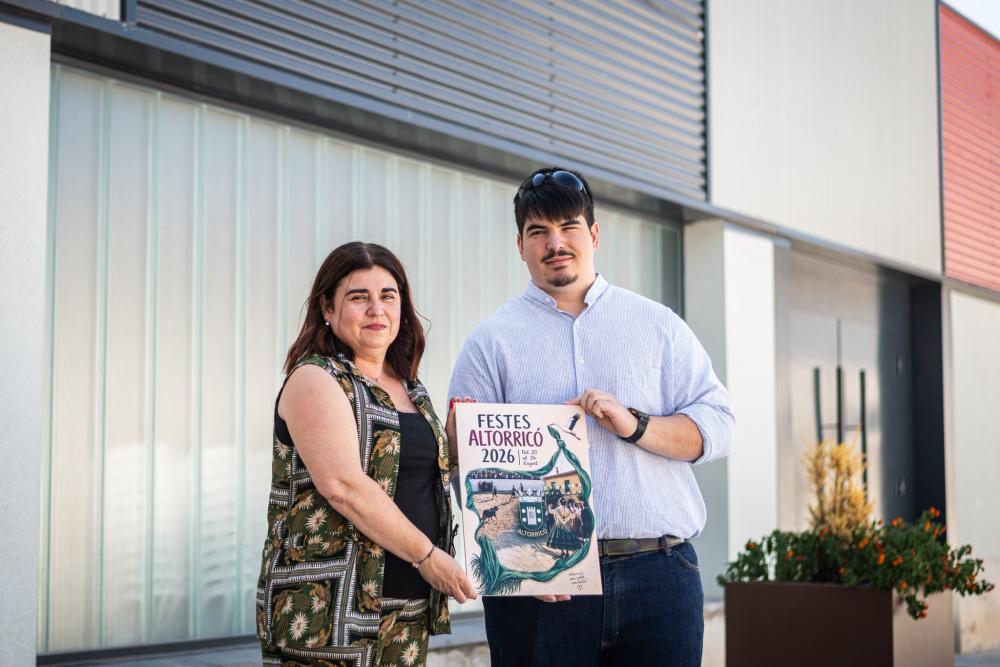 Imagen “L’ORGULL DE SER POBLE” DE ADRIÁN RIBERA MONTES, CARTEL DE LAS FIESTAS MAYORES 2026 DE ALTORRICÓN