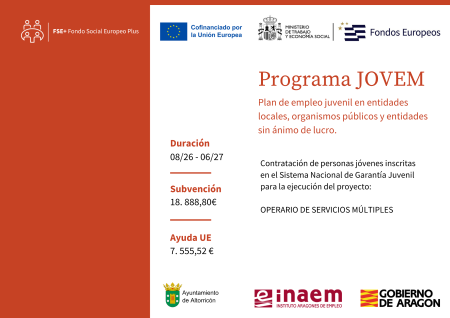Imagen PROGRAMA JOVEM 2026 - OPERARIO DE SERVICIOS MÚLTIPLES