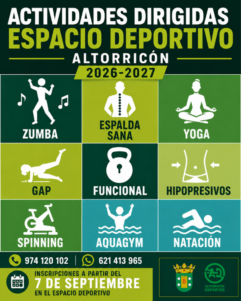 Imagen ACTIVIDADES DIRIGIDAS ESPACIO DEPORTIVO 2026 - 2027