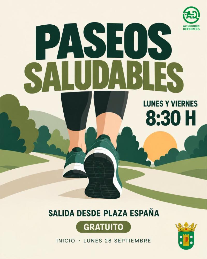 Imagen PASEOS SALUDABLES: LUNES Y VIERNES 8:30H