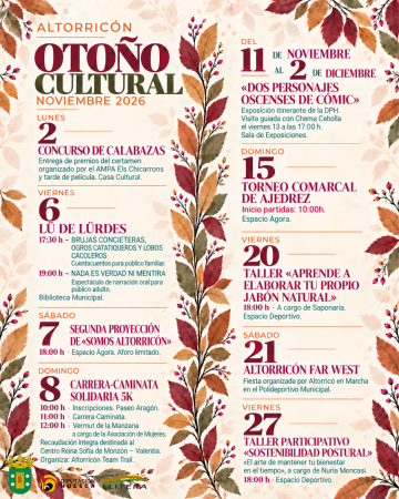 Imagen OTOÑO CULTURAL 2026 - NOVIEMBRE